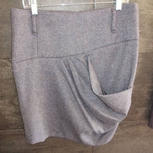 Brunello Cucinelli gray wool skirt size 44 New - Picture 1 of 5
